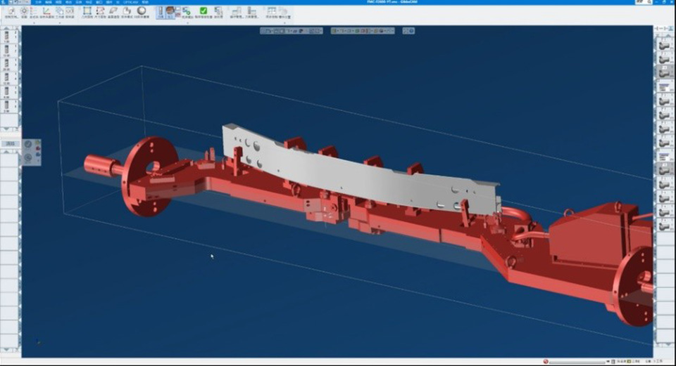 Laser cutting program in GibbsCAM software
