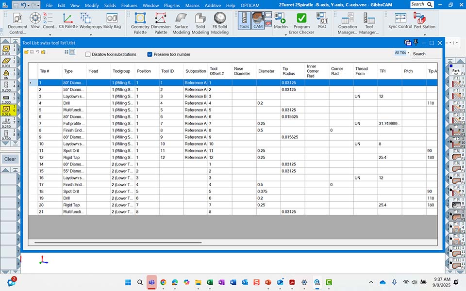GibbsCAM 2026 improves Variable-B Turning with interactive control points, enabling smoother, more accurate machining and reduced setup effort.
